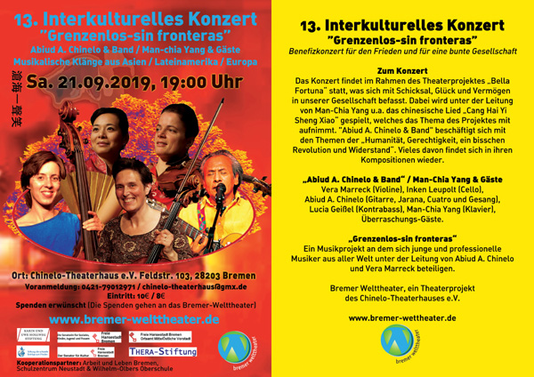 A4 Flyer 2 Seiten 13. KONZERT 21.09.2019 WEB
